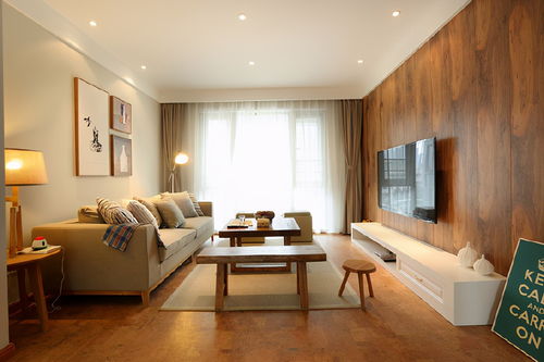 暖色系演繹溫馨美學，90㎡小家電視墻設計獲贊無數